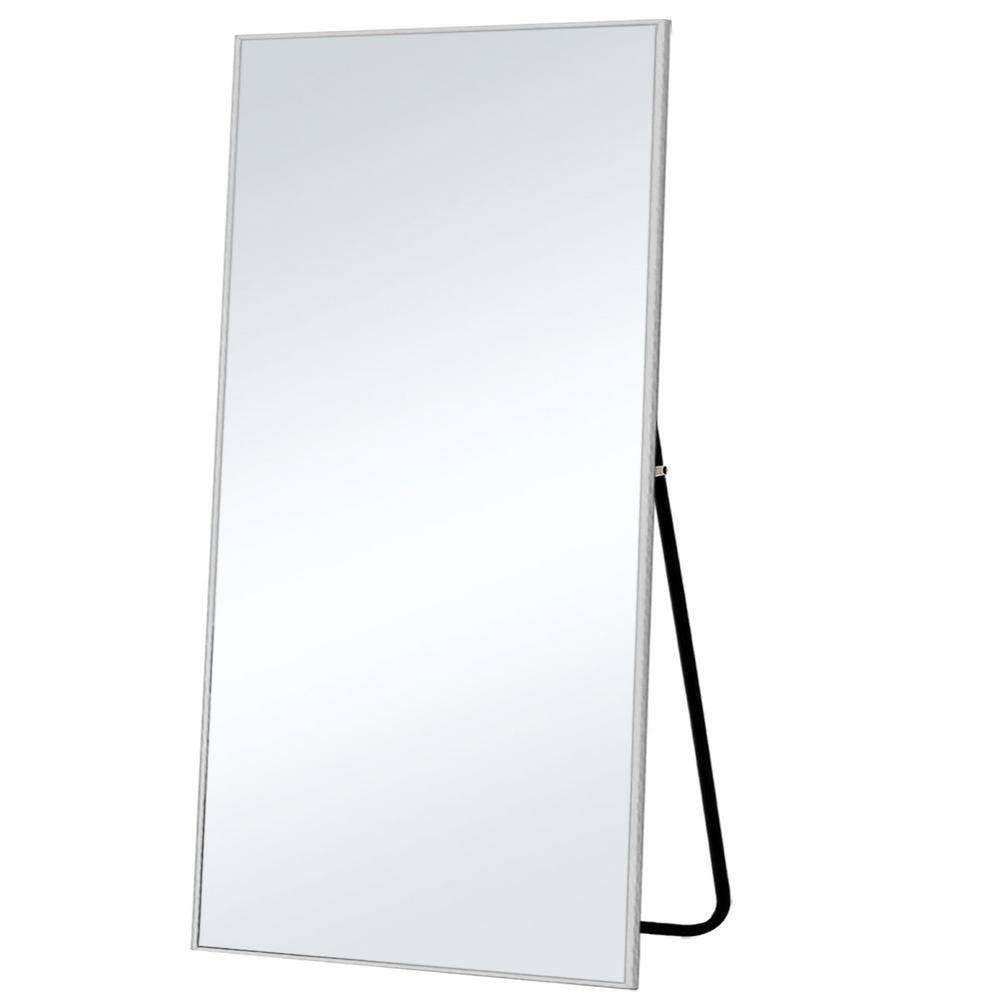 70 in. x 31 in. Modern Full Rectangle Length Dressing Mirror Aluminum Alloy