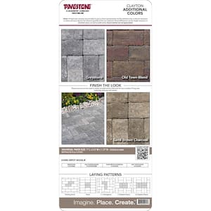 Paper Sample Only of Clayton 3.5 in. W x 7 in. L x 1.77 in. H San Marcos Blend Concrete Paver (1-Piece)