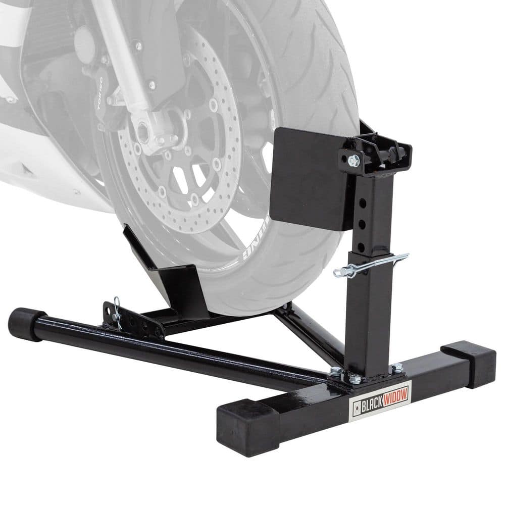 Black Widow 2-Piece Motorcycle Wheel Chock BW-CH-DX2-V2 - The Home