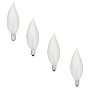 40-Watt Double Life B10 E12 Incandescent Light Bulb (4-Pack)