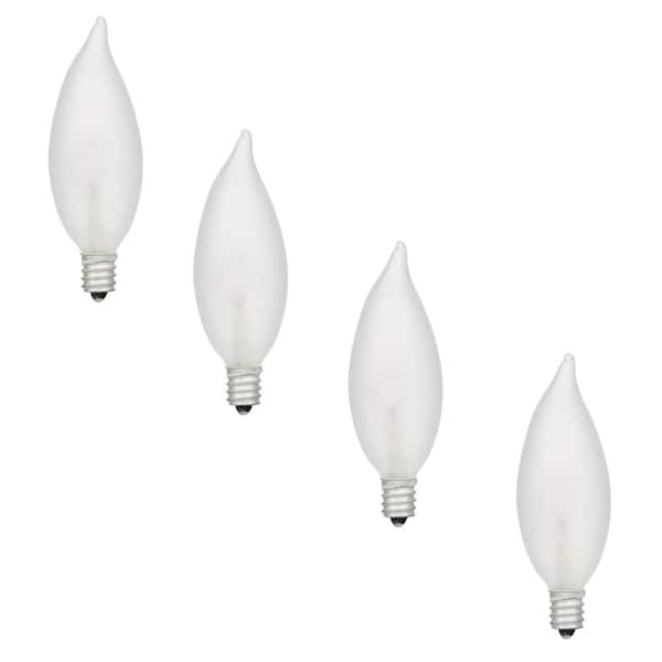 Sylvania 40-Watt Double Life B10 Incandescent Light Bulb (4-Pack)