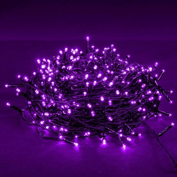Angel Sar 100 ft. Halloween 300 LED String Lights with 8 Lighting