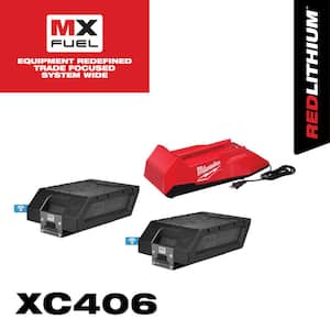 Milwaukee M18 18-Volt Lithium-Ion High Output 12.0Ah Battery Pack, 12.0Ah.  Battery and 8.0ah Starter Kit 48-11-1812-48-11-1812-48-59-1880 - The Home