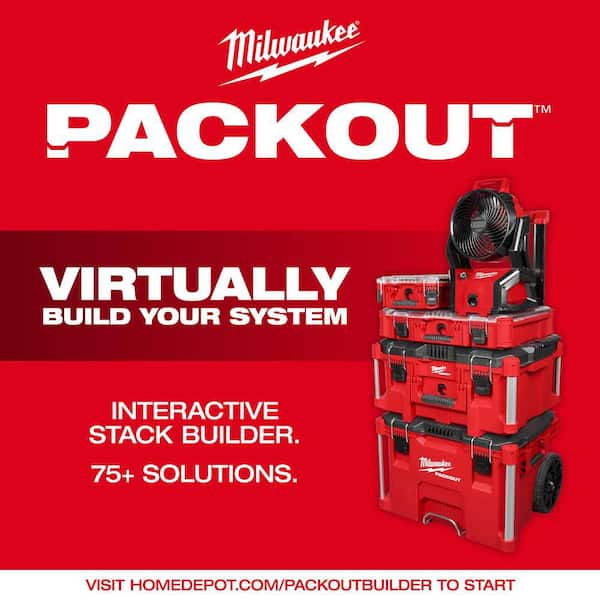 Milwaukee - M18 Lithium-Ion Cordless PACKOUT Radio/Speaker with Built-In Charger