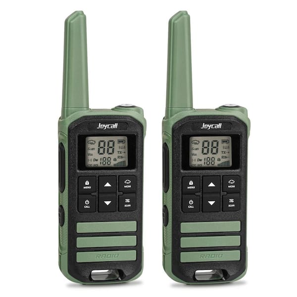 Lukyamzn Outdoor 3 Mile Range Rechargeable Waterproof Digital 2-Way Radio with Charger Cable (2-Pack)