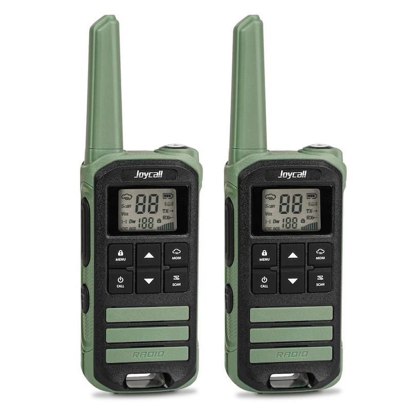 Outdoor 3 Mile Range Rechargeable Waterproof Digital 2-Way Radio with Charger Cable (2-Pack)