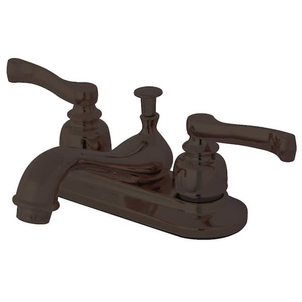 Kingston Brass Modern 4 in. Centerset 2-Handle Bathroom Faucet in Oil Rubbed Bronze