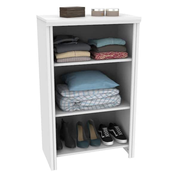 Organizer Shelves Custom Storage White ClosetMaid Impressions Closet Kit 25 in 