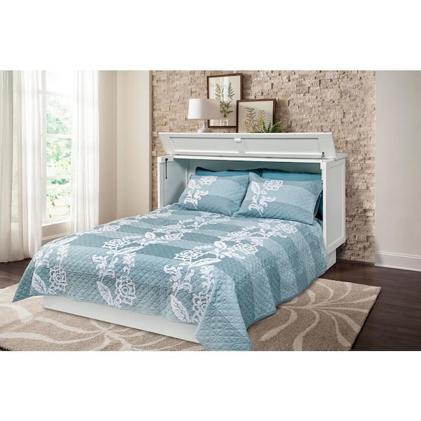 Creden-ZzZ Brussels White Queen Size Cabinet Bed 543-10 - The Home
