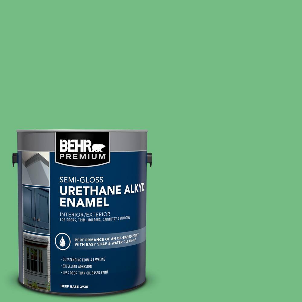 1 gal. #P400-5 Winter Shamrock Urethane Alkyd Semi-Gloss Enamel Interior/Exterior Paint price history on PriceWatchPro