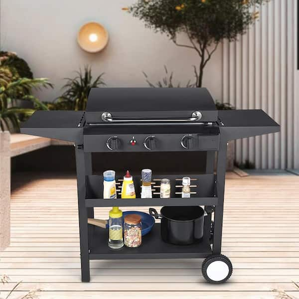 Alpulon 2-Burner Portable Propane GAS Table Top Grill in Black