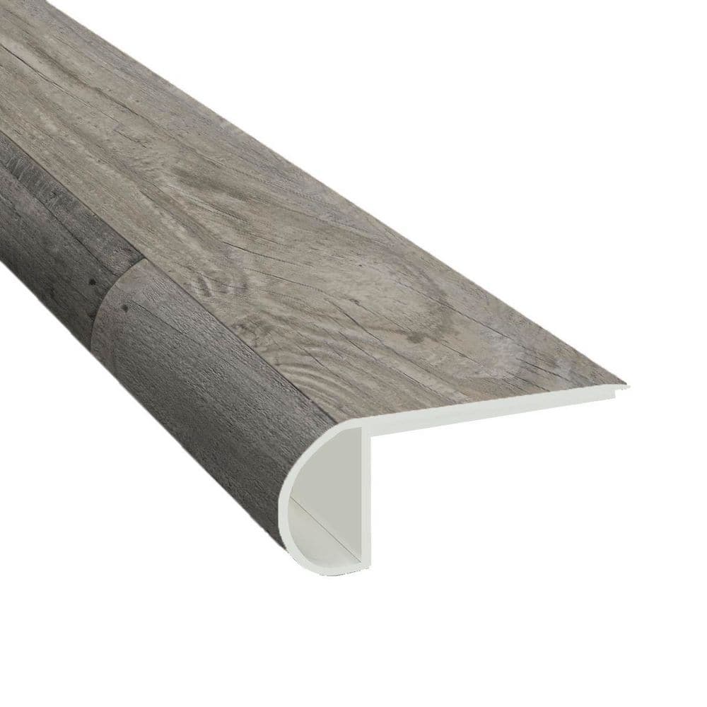 Woodland Ashen Estate 3/4 in. Thick x 2 3/4 in. Wide x 94 in. Length Luxury Vinyl Flush StairNose Molding