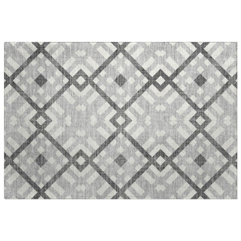 Dream Shag Premium Machine Washable Abstract ADS616 Gray 2 ft. x 3 ft. Accent Rug price history on PriceWatchPro