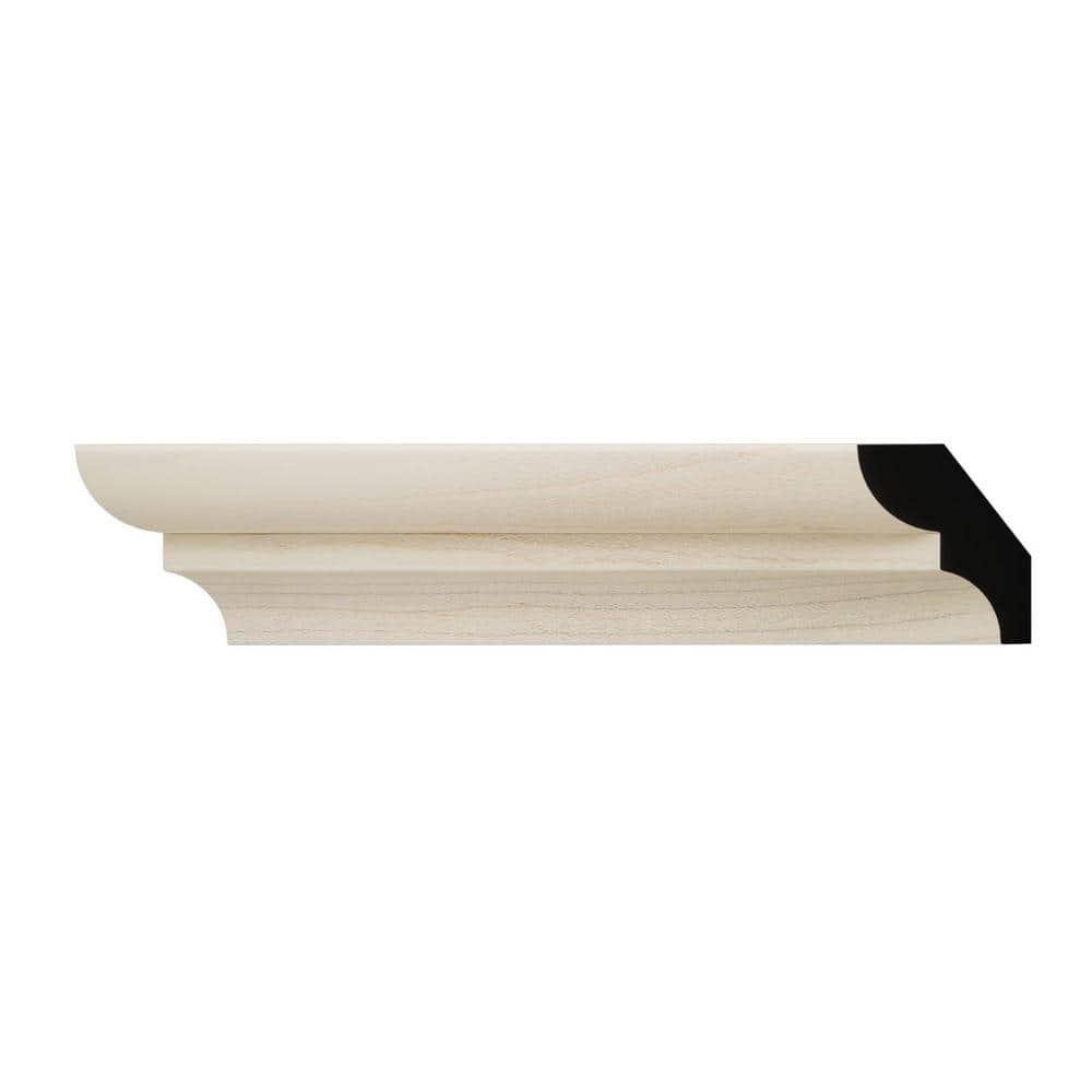 Sample Moulding Display Ekena Millwork WM75 1.13 in. D x 1.25 in. W x 6 in. L Wood (Maple ...