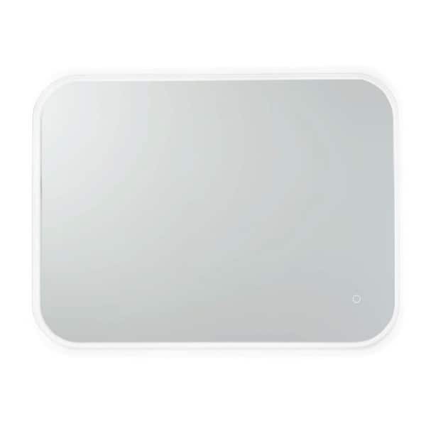 BV 48 in. x 36 in. Classic Rectangle Mirror Frameless Vanity Lighted LED Bathroom with Dimmer Memory Touch Switch Anti Fog