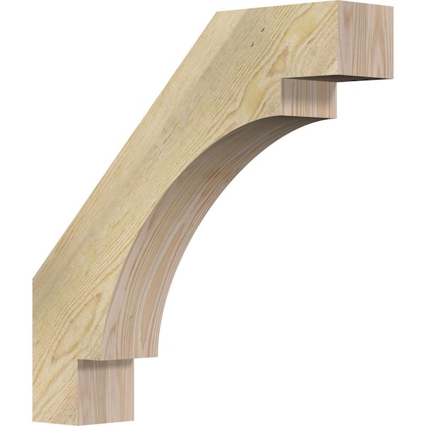 Ekena Millwork 4"W x 20"D x 20"H Merced Rough Sawn Knee Brace, Douglas Fir