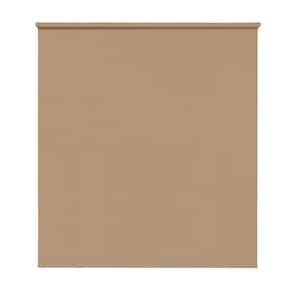 Spring Operated True to Size Hazelnut Cordless UV Blocking and Protection Privacy EXT Roller Shade 72 in.W x 72 in. L