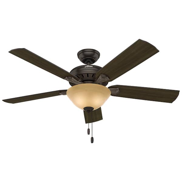 Hunter Fletcher 52 In. Indoor Premier Bronze Bowl Ceiling Fan