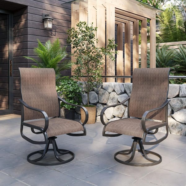 ELPOSUN Patio Swivel Chairs Set of 2