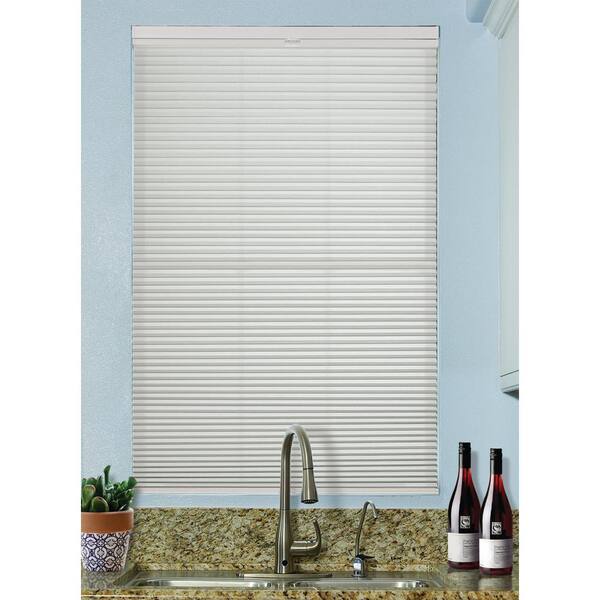 BlindsAvenue White Dove Cordless Top Down/Bottom Up Light Filtering 9/16 in. Single Cell Cellular Fabric Shade, 30 in. W x 48 in. L