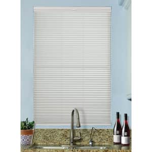 White Dove Cordless Top Down Bottom Up Light Filtering Fabric 9/16 in. Single Cell Cellular Shade 28 in. W x 72 in. L