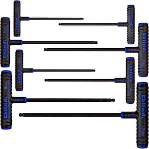 9 in. Series Power-T T-Handle Ball-Hex Key Set with Pouch Size 2 mm to 10 mm (8-Piece)