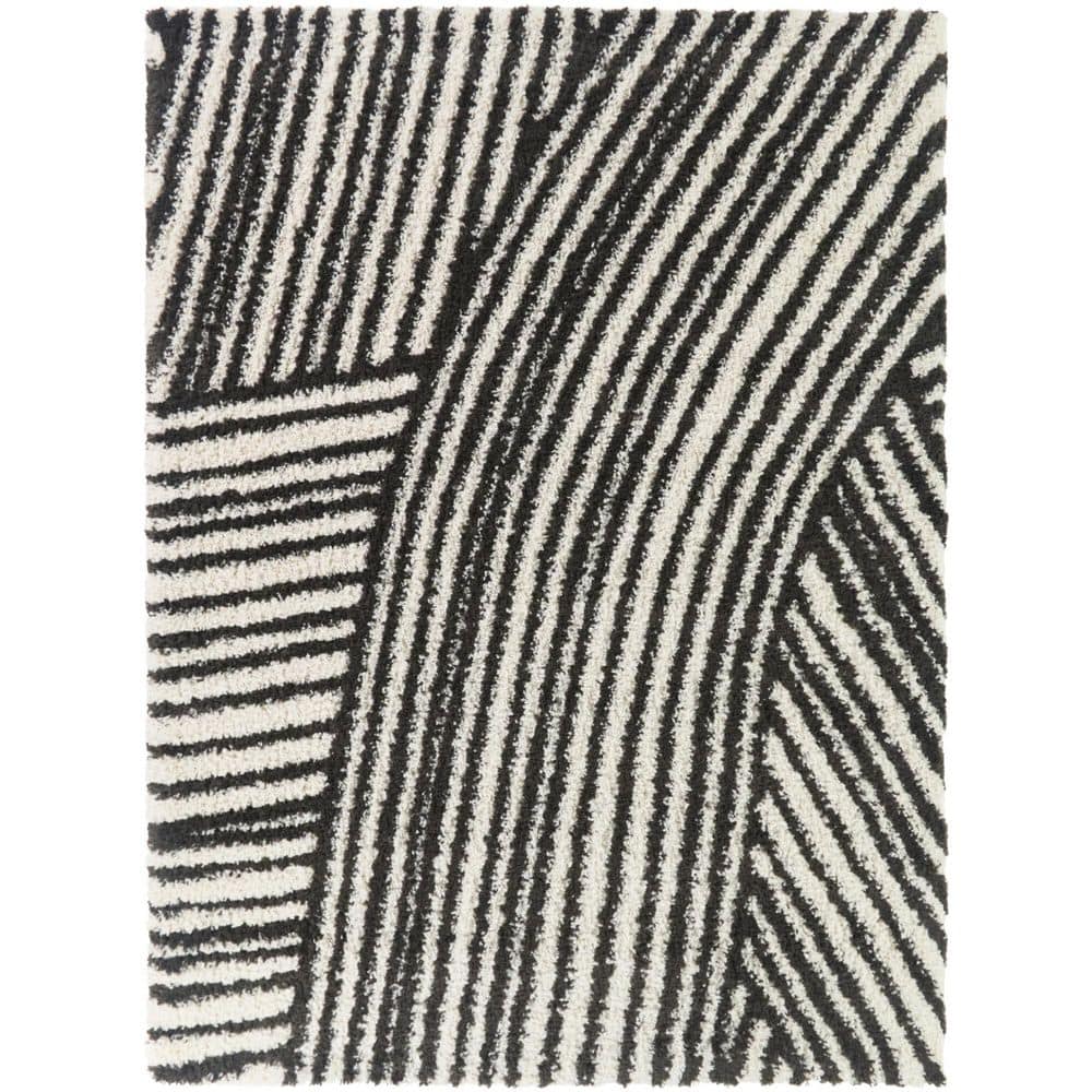 Avraham Black 8 ft. x 10 ft. Area Rug price history on PriceWatchPro