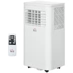 10,000 BTU Portable Air Conditioner Fan with Remote for Rooms Up to 170 Sq. Ft. with Dehumidifier Fan, Wheels, White