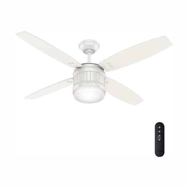 Hunter Seahaven 52 in. LED Indoor/Outdoor Fresh White Ceiling Fan