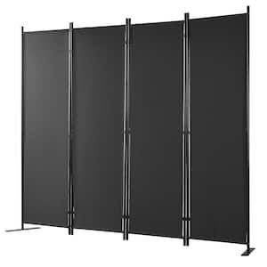 5.6 ft. Room Divider, 4-Panel Folding Privacy Screens, Fabric Partition for Office, Bedroom, Dining Room, Freestanding