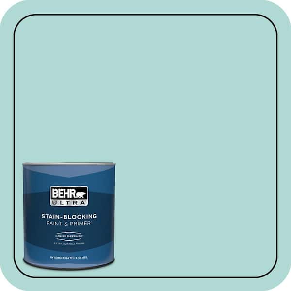 BEHR ULTRA 1 qt. #M450-3 Wave Top Extra Durable Satin Enamel Interior Paint & Primer
