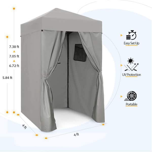 EAGLE PEAK 4 ft. x 4 ft. Pop Up Privacy Tent Foldable