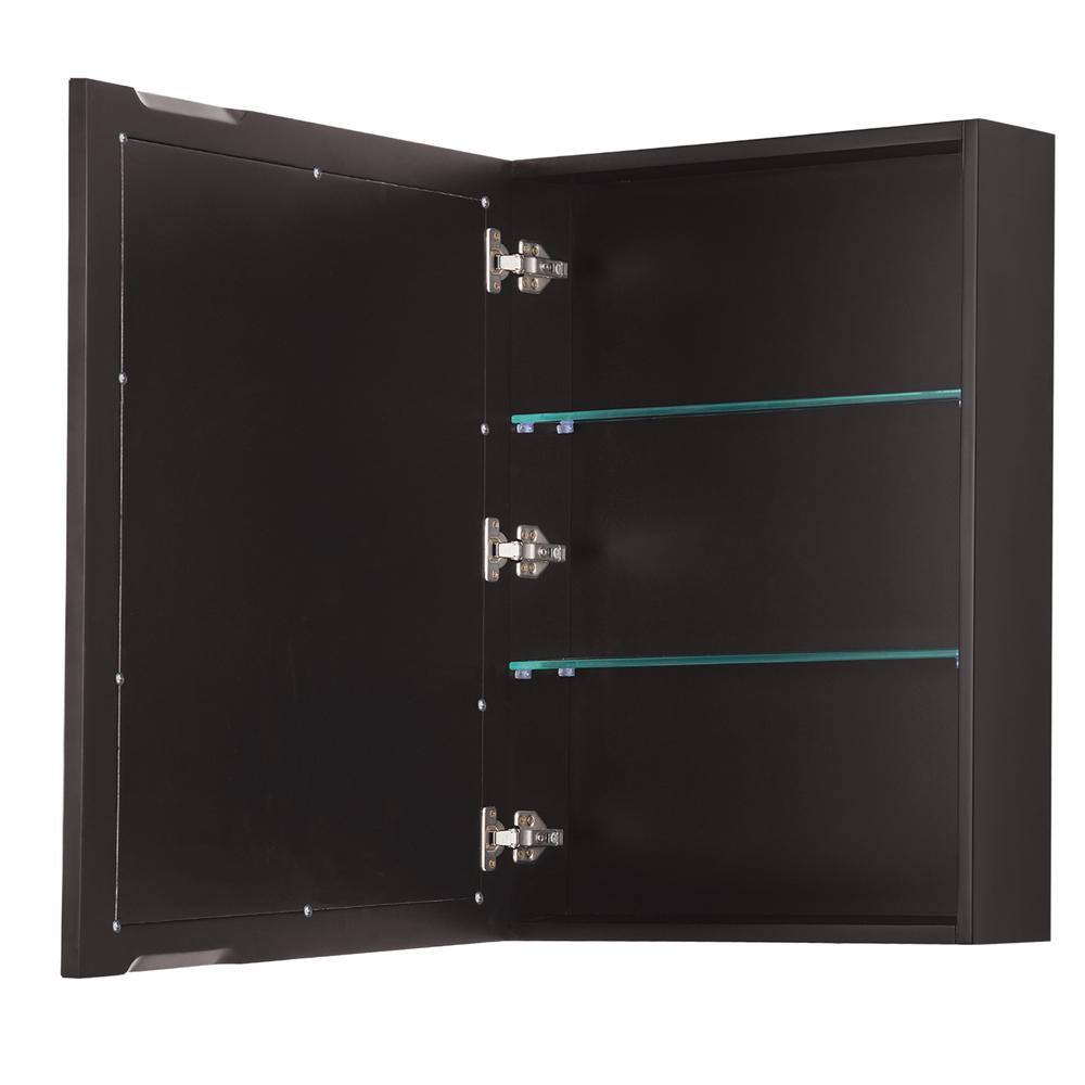 Daria Dark Espresso Single Bathroom Vanity with Medicine Cabinet