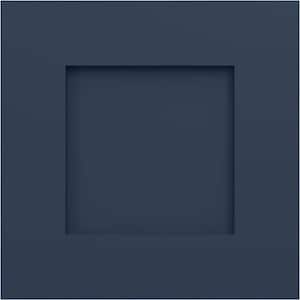 12 in. W x 12 in. H EnduraCore Composite Flat Panel Shutters Sample, Starless Night Blue