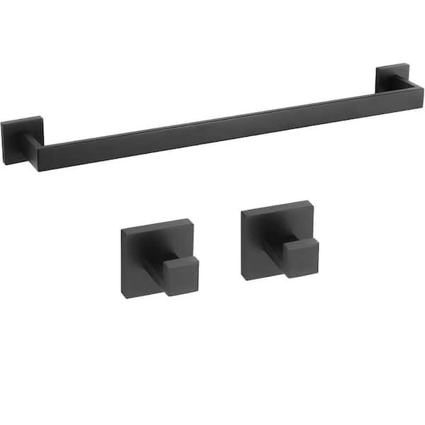 ATKING Wall Mounted 3 -Piece Bath Hardware Set with Towel Bar Towel ...