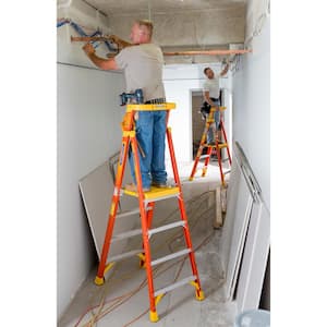 4 ft. Fiberglass Podium Step Ladder (10 ft. Reach), 300 lbs. Type IA Duty Rating