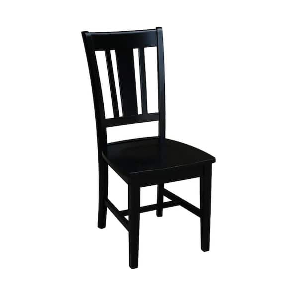 International Concepts San Remo Black Wood Dining Chair (Set of 2)