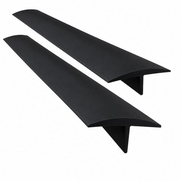 Black Food Grade Silicone Stove Counter Gap Cover Stove Gap Filler for Kitchen Countertop Stove Protection (Set of 2)