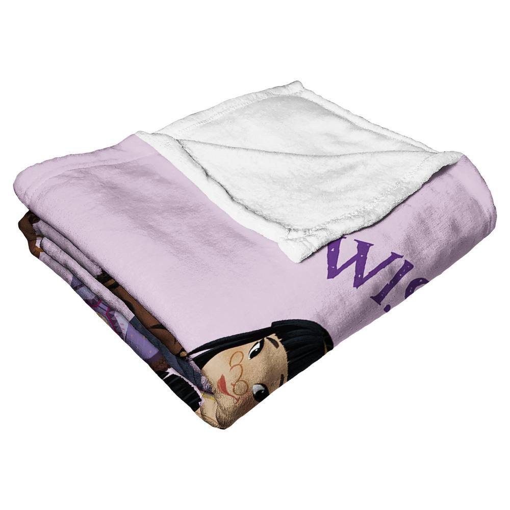 Disney Wish Adventure Silk Touch Purple Throw Blanket
