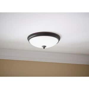 Clifton 13 in. Oil Rubbed Bronze Selectable LED Flush Mount