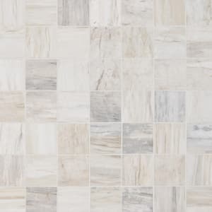 Sabbia Sand 12 in. x 12 in. Honed Marble Mosaic Tile (1 sq. ft./Each)