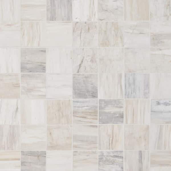 Ivy Hill Tile Sabbia Sand 12 in. x 12 in. Honed Marble Mosaic Tile (1 sq. ft./Each)