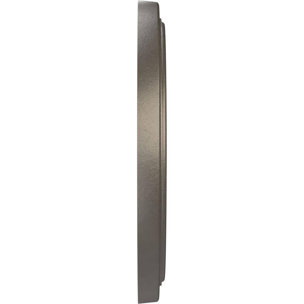 13" Aged Metallic Weathered Steel Traditional PVC Ceiling Medallion