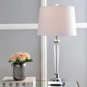 Foster 28.25 in. H Clear/Chrome Crystal Table Lamp
