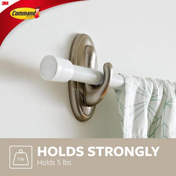Command 4 lbs. Large Clear Outdoor Window Hook (2-Pack) (2 Hooks, 4 Water  Resistant Strips) 17093CLR-AW - The Home Depot
