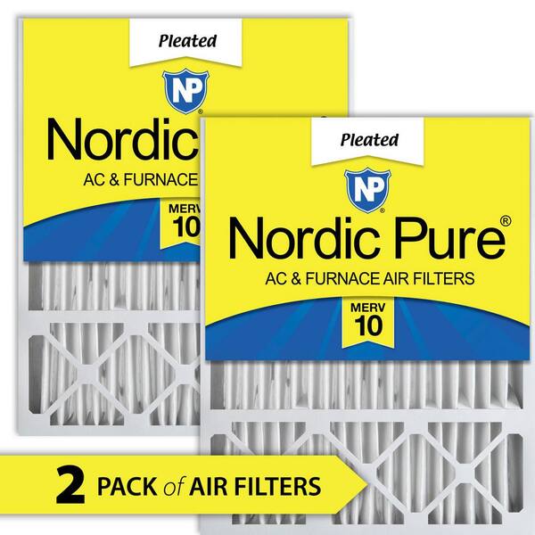 Nordic Pure 20x25x5 MERV 12 Air Filters 2-Pack - Honeywell/Lennox Replacement For HVAC Systems