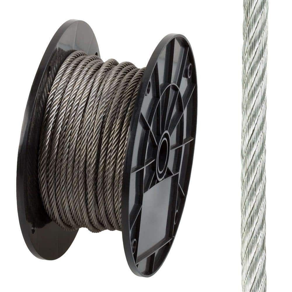 3/16 in. x 125 ft. Stainless Steel Uncoated Wire Rope price history on PriceWatchPro