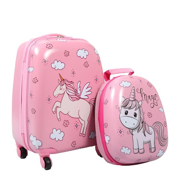 Abs Easy And Convenient Pink Trolley Luggage Bag For Traveling