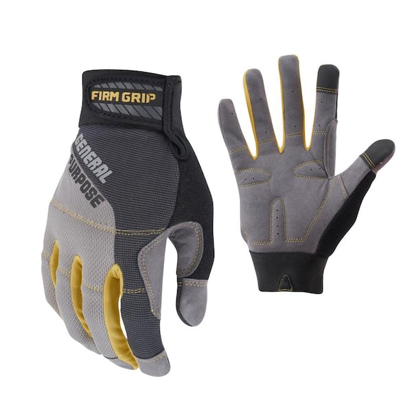 FIRM GRIP X-Large Duck Canvas Hybrid Leather Work Gloves, Multi