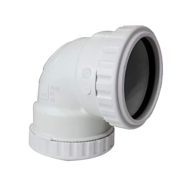 PPI 11/2 in. Glueless Soundproof DWV Elbow 90Degree PushTighten